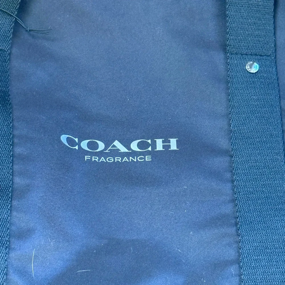 Coach‎ Fragrance Black Nylon Duffle Bag Weekend Travel Carry On Shoulder Strap